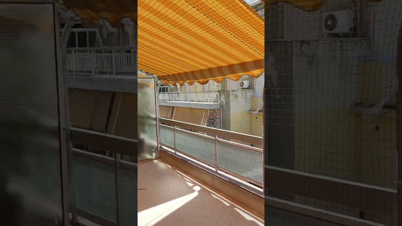 Δίχτυ προστασίας για γάτες σε ρετιρέ με τέντες